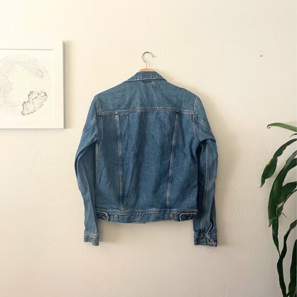 EVERLANE Denim Jacket Classic Blue Wash 100% Cotton  | Size S - Picture 5 of 7
